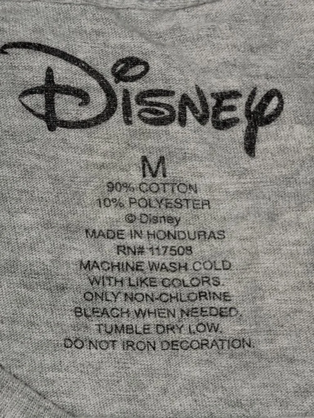 Disney Mickey Mouse Santa Hat Christmas Graphic T-Shirt Gray Women's Medium